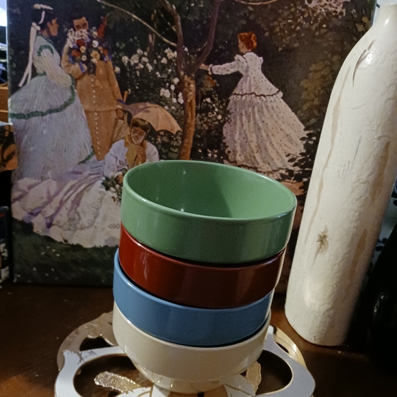 🏜🥣Crofton Multicolored 4 Bowl Set.🏝🏖Size 20.96 fl oz,5.5"×3",🎁 Nice Gift. - Picture 10 of 15